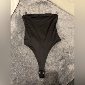 Forever 21 Black Sleeveless/Strapless Bodysuit Top